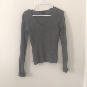 Grey V neck sweater